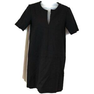 Everlane Black V Neck Classic Timeless Elegant Any Occasion Dress XS
